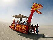 Unga Bunga, one of the most ubiquitous art cars on the playa in 2006.