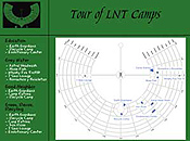 A map of LNT model camps at Burning Man.