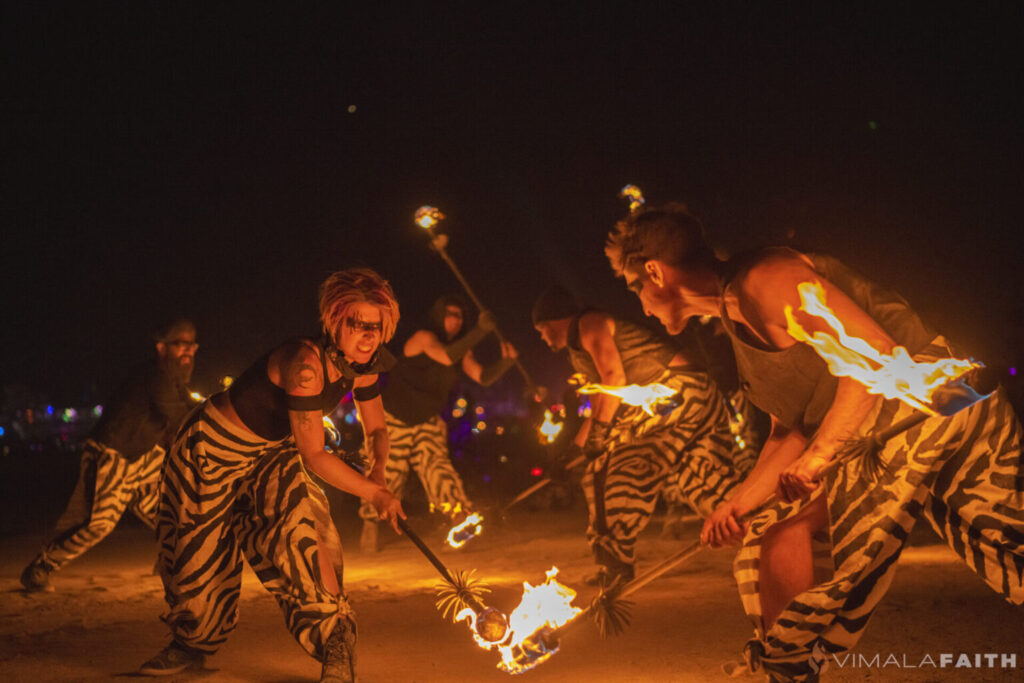 Fire Dancers in the Great Circle
