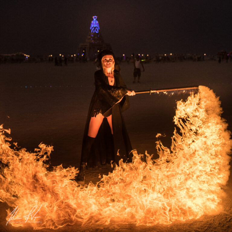 Fire dancer