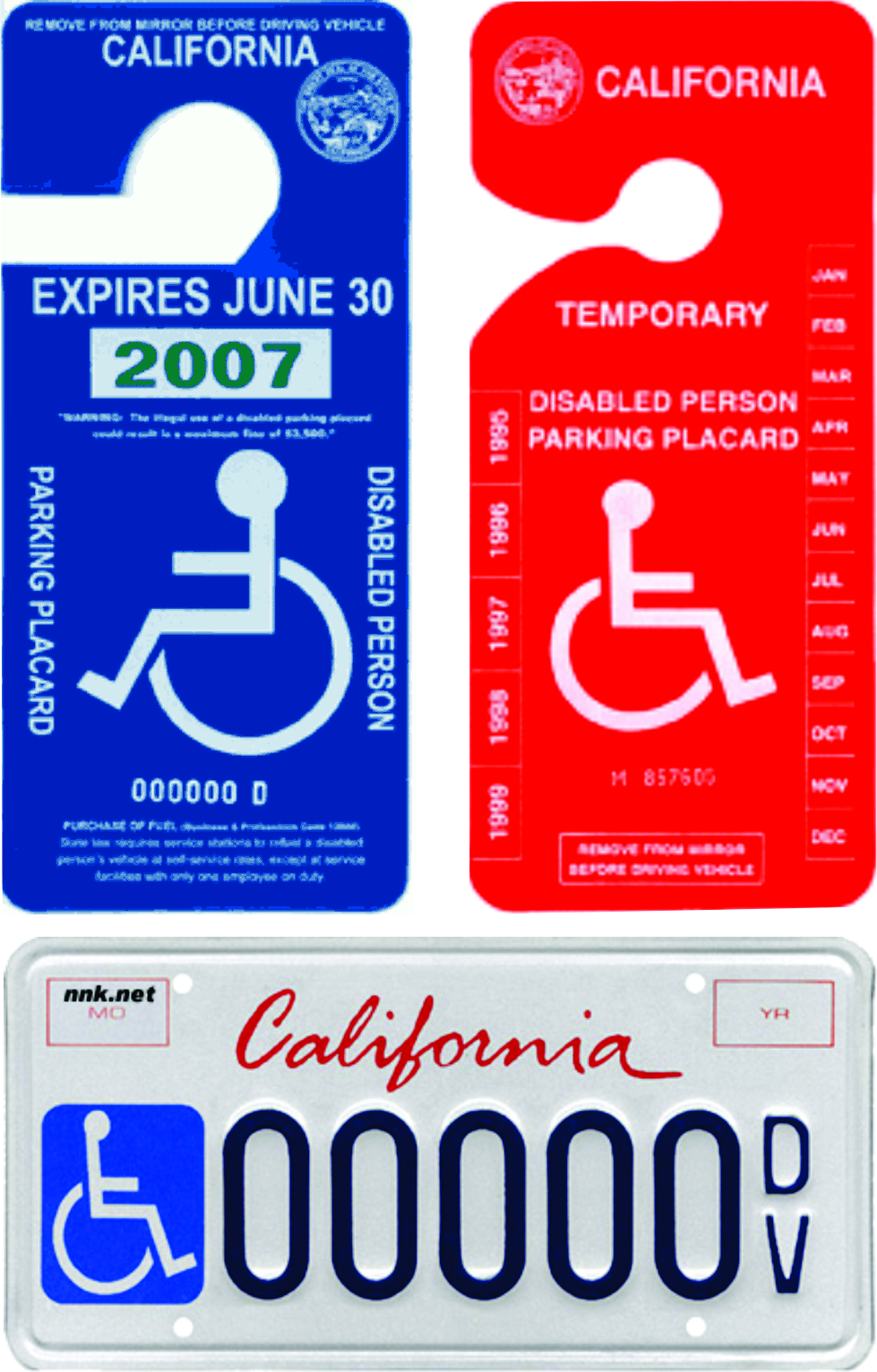 Disability Placards & Plate