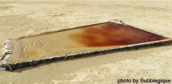 Failed evaporation pond