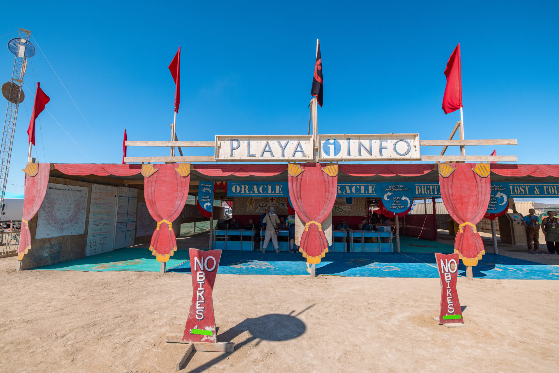 Front of Playa Info at Black Rock City