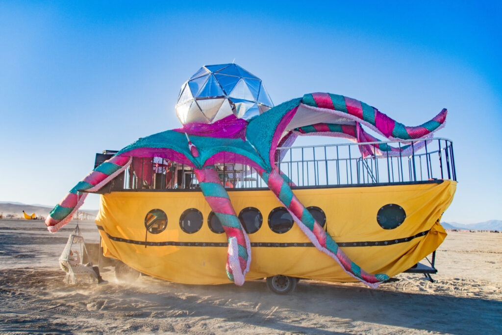 Yellow Submarine with Octopus