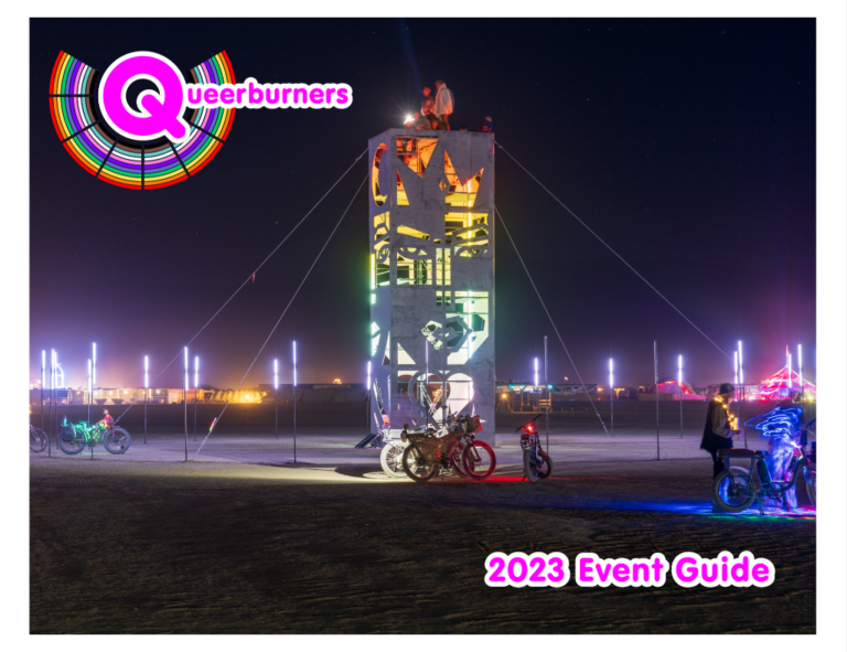 Queerburners Event Directory cover page