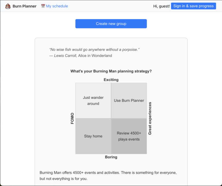 Burn Planner screenshot
