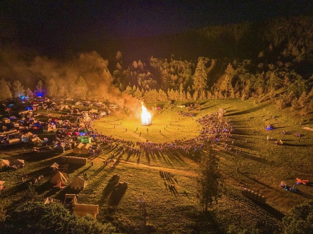 Effigy at regional burn