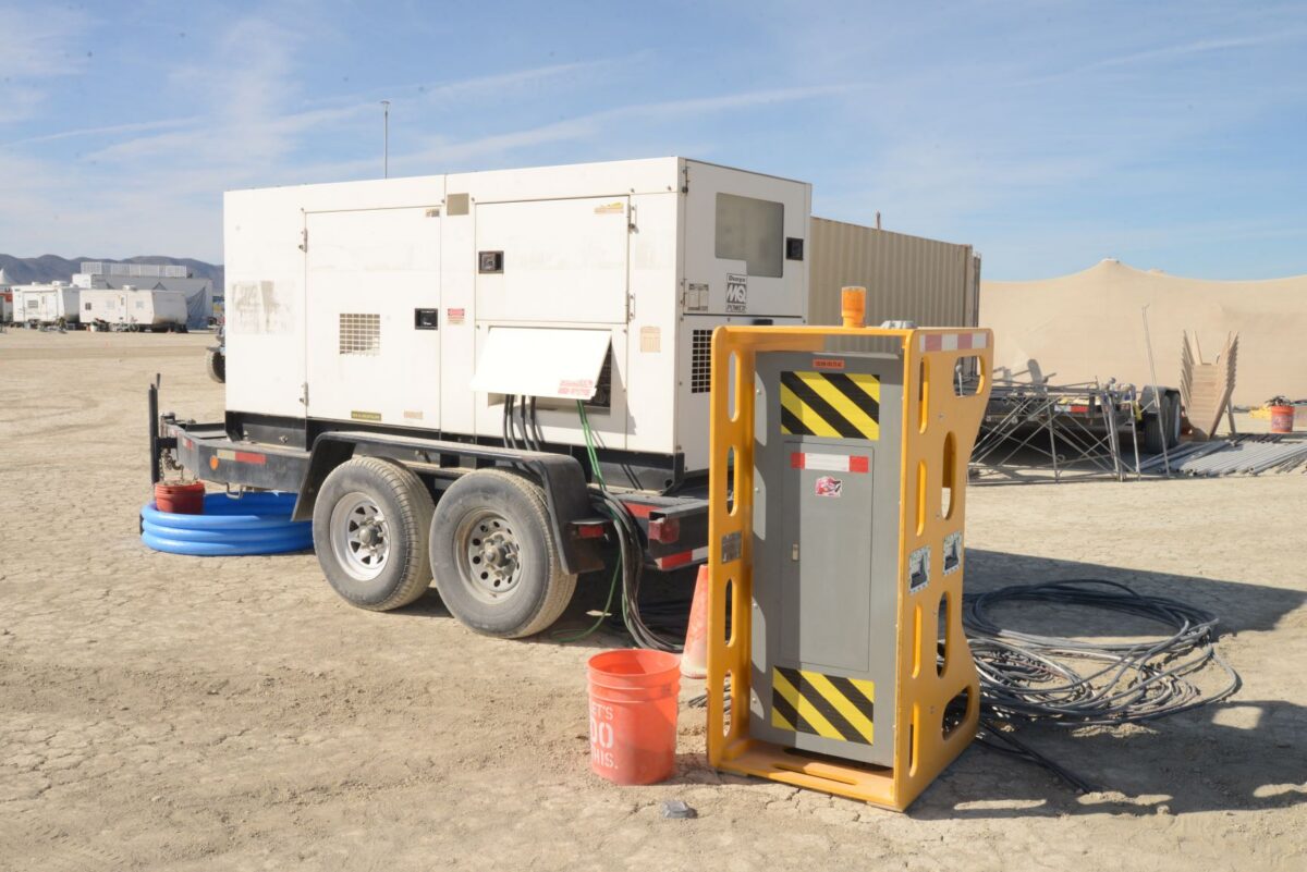 generator and power distribution panel
