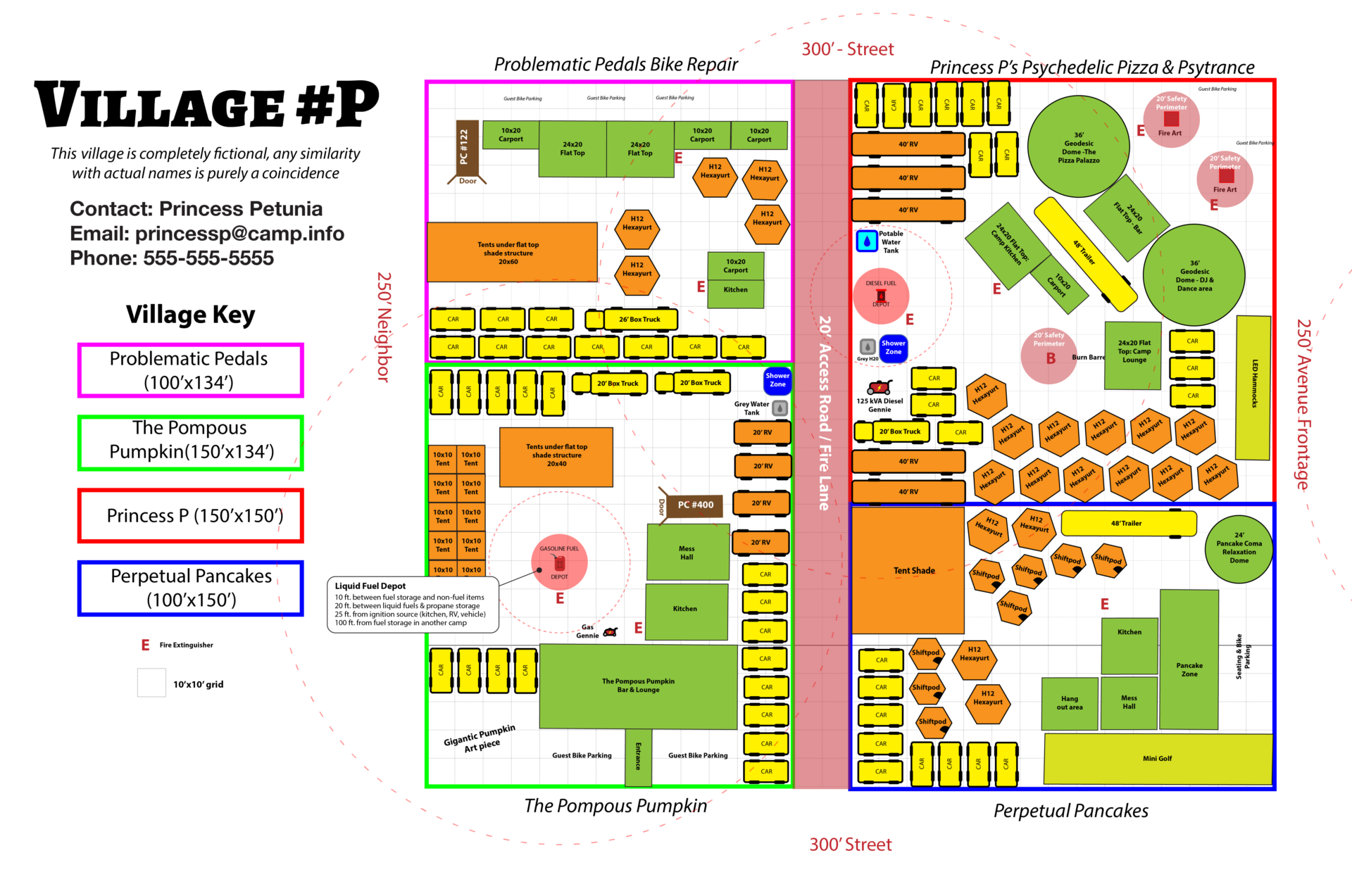 Camp Layouts Burning Man