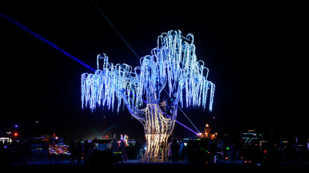 Aurora at Burning Man in 2011, photo by James Addison